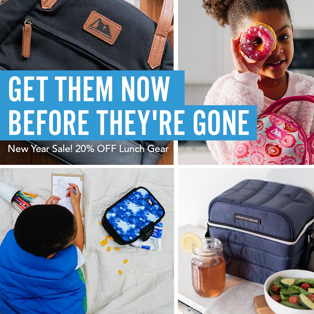 We’re offering 20% off these amazing lunch packs so we can make room for new styles! 🔥
Better get them now before they go-go! 🏃‍♂️🏃‍♀️⚡️
Shop now: arcticzone.com

#ArcticZone #Sale #Deals