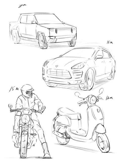 車とバイク 