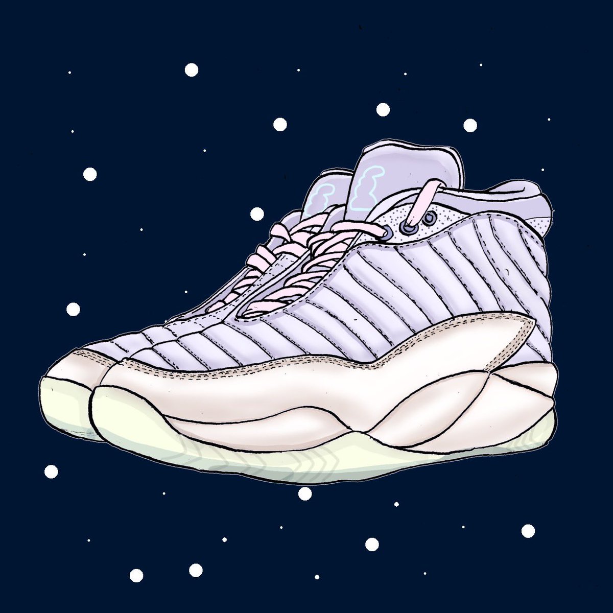 yonax's tweet photo. SPACE ETHICS, Drawn by @shoe_dojo 🏀👟🔥😎

#sneaker #sneakers #shoes #kiks #nft #nftsneakers #nftgame #anime #manga #otaku #japan #tokyo #web3 #streetculture #japaneseculture #metaverse #meta #fashion #heads #dbz #LangstonGalloway #NBA #basketball #ETHICS https://t.co/kZCr9rmbP8