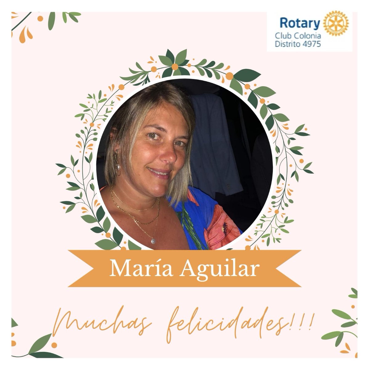 RotaryColonia's tweet image. Hoy festejamos junto a nuestra socia María Aguilar. Felicidades!!!