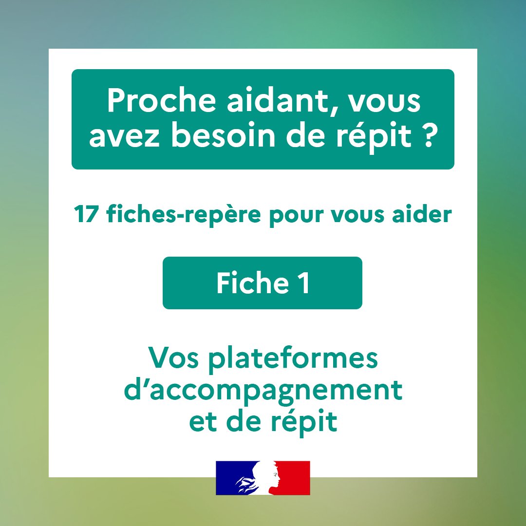 #AgirPourLesAidants | Solutions de répit, plateformes d’accompagnement, relais nocturnes… 17 fiches-repère sont à disposition des plus de 8 millions d’aidants pour trouver une solution qui leur convient ➡️ swll.to/czMBHGq