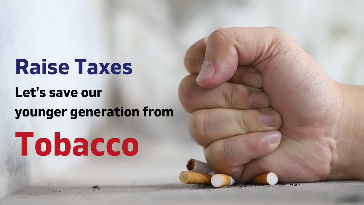Consumer VOICE (@consumervoicein) on Twitter photo Higher tobacco prices will reduce the availability and limit the access to killing tobacco products while encouraging millions of users to quit.
...(1/2)
#TobaccoFreeIndia #Budget2022
<a href="/PMOIndia/">PMO India</a> <a href="/narendramodi/">Narendra Modi</a> <a href="/nsitharaman/">Nirmala Sitharaman</a> <a href="/FinMinIndia/">Ministry of Finance</a> <a href="/mppchaudhary/">Pankaj Chaudhary</a> <a href="/DrBhagwatKarad/">Dr Bhagwat Kishanrao Karad (मोदी का परिवार)</a> Higher tobacco prices will reduce the availability and limit the access to killing tobacco products while encouraging millions of users to quit.
...(1/2)
#TobaccoFreeIndia #Budget2022
<a href="/PMOIndia/">PMO India</a> <a href="/narendramodi/">Narendra Modi</a> <a href="/nsitharaman/">Nirmala Sitharaman</a> <a href="/FinMinIndia/">Ministry of Finance</a> <a href="/mppchaudhary/">Pankaj Chaudhary</a> <a href="/DrBhagwatKarad/">Dr Bhagwat Kishanrao Karad (मोदी का परिवार)</a>