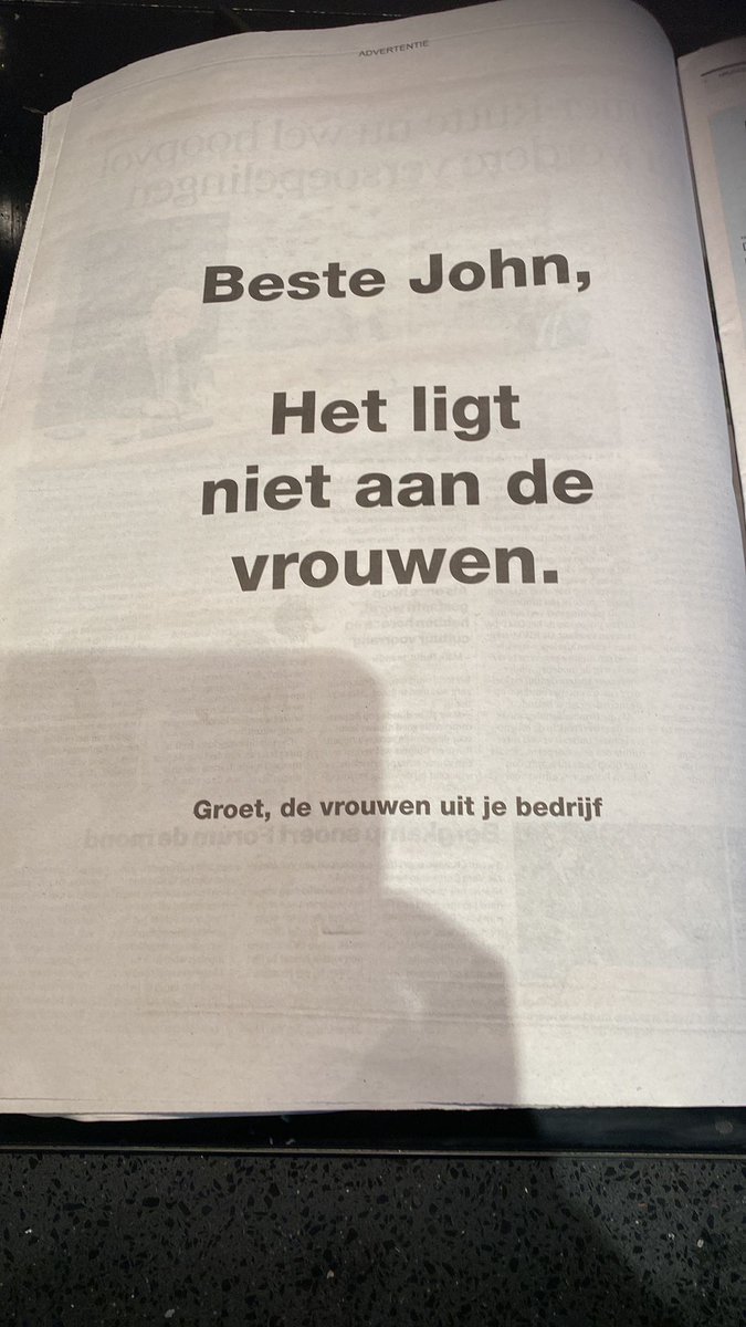 Vandaag in het AD, niets aan toe te voegen @NLSoroptimist #orangetheworld