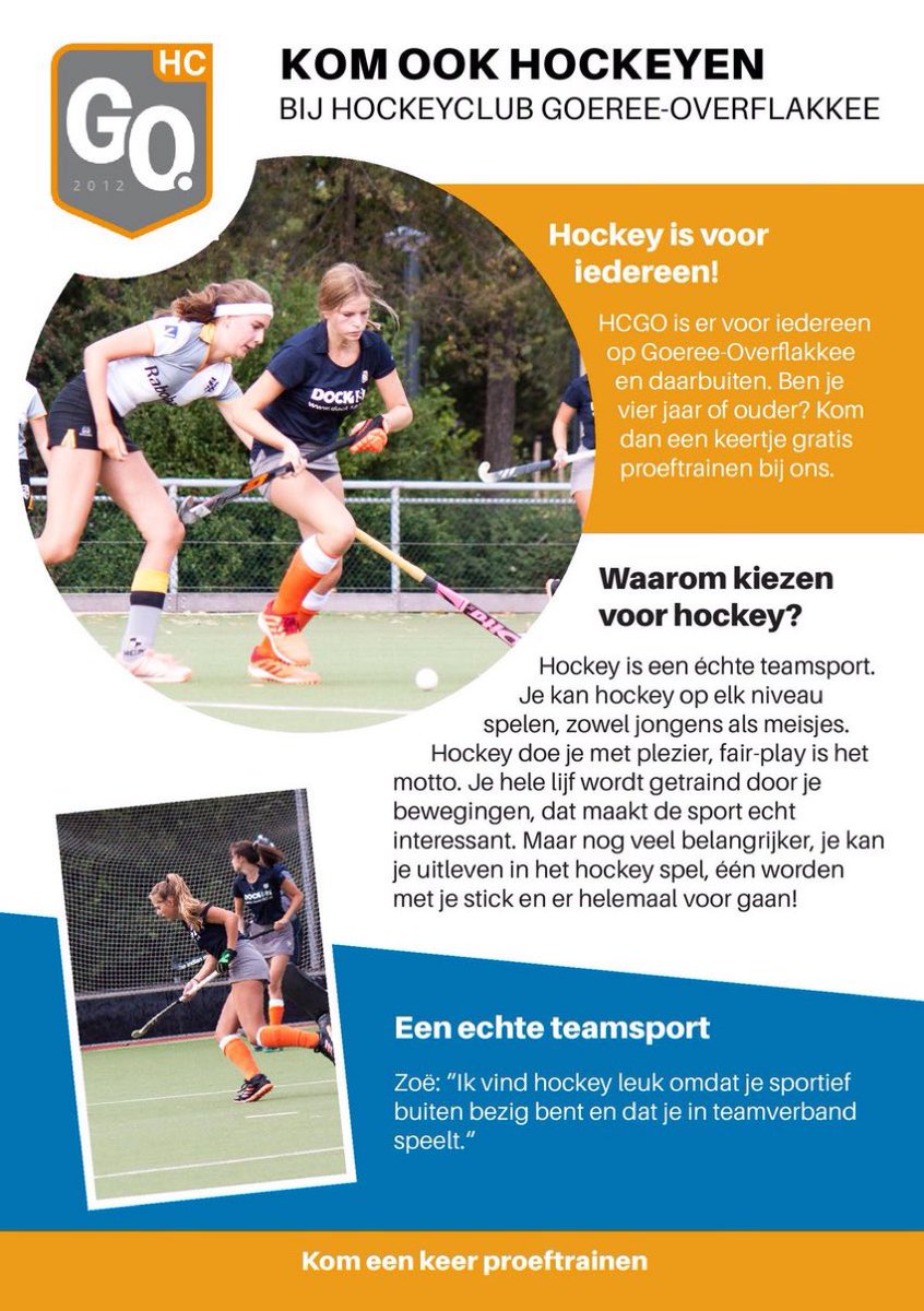 HCGO2012's tweet image. Kom@jij proeftrainen bij onze club? #hcgo #hockey #goereeoverflakkee #middekharnis @gem_go @KNHB_NL