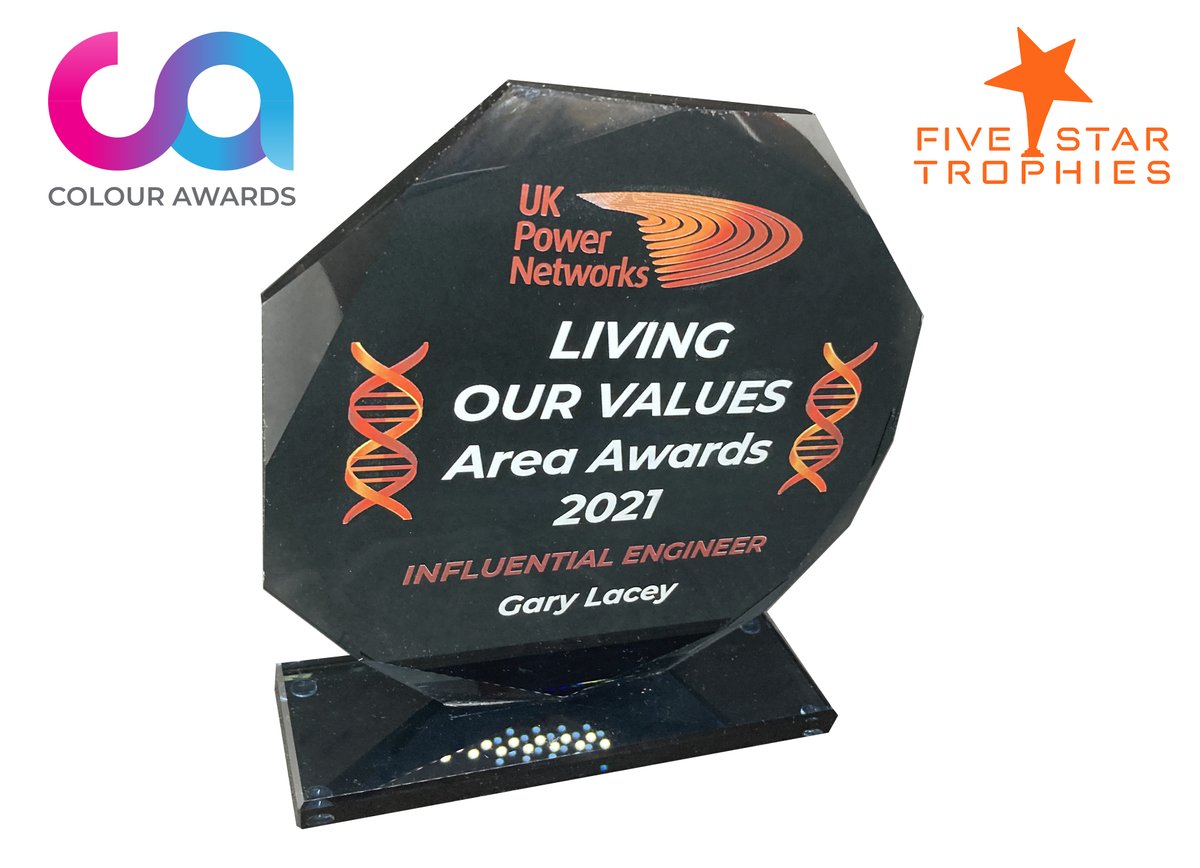 ColourAwards's tweet photo. The white ink really stands out on these smoked grey glass awards!!! #awards #trophies #recognition #staff #corporate https://t.co/hMcOtk77eG