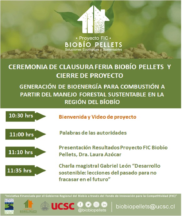 biobiopellets's tweet photo. Hoy a las 10:30 hrs. realizaremos la Ceremonia de Clausura de la Feria Biobío Pellets y cierre de proyecto.
Puedes seguirnos a través de la transmisión en vivo por nuestro canal de YouTube. ¡Te esperamos! 

https://t.co/VmhGIyzyNP
@ucscconcepcion @gorebiobio @GaboTuitero https://t.co/4jx9MWYxa9