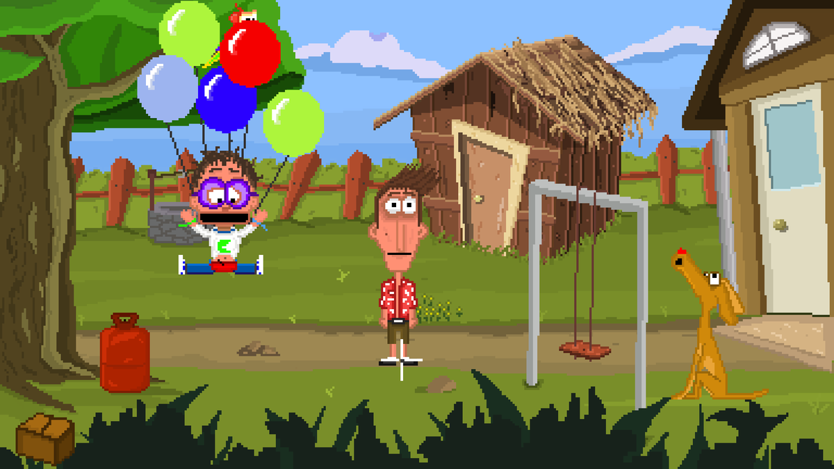 Hey guys !

It's #AdventureGameFriday and I wanted to share the steampage that I've just created few days ago, if you like 'BIG PIXELS' and retro #pointandclick adventure game, you can wishlist!
#whothefuckategrandma
#pixelart #indiedev #indiegame #gamedev
store.steampowered.com/app/1756100/Wh…