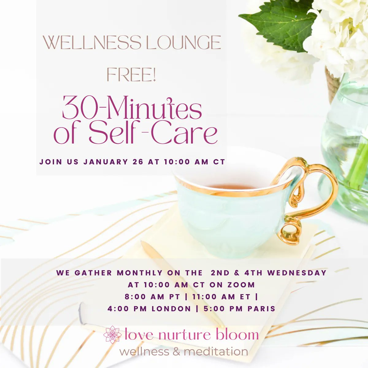 Let's self--care together! Ladies, I'm hosting 30-minutes dedicated to doing a self-care activity + chatting! Free to join us. The next session is January 26 at 10:00 am CT. Receive free planners &amp; worksheets when you sign up here buff.ly/3KtVDZo
#selfcare