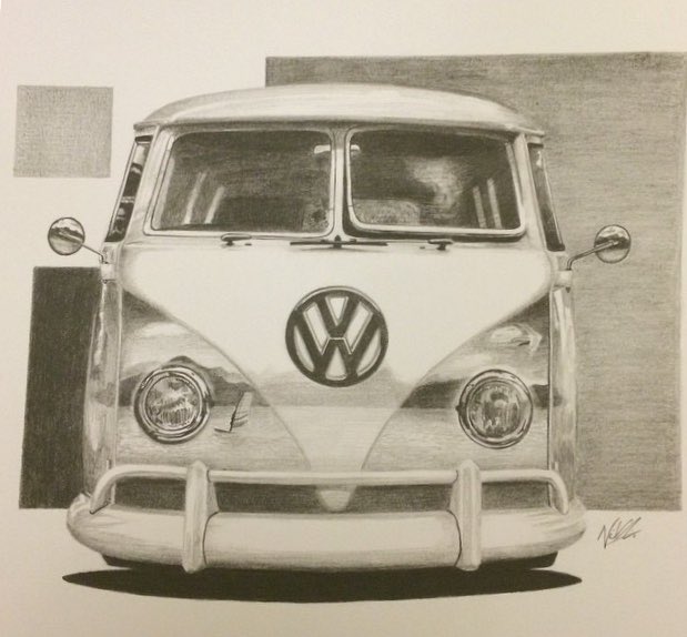 NGAutoArt's tweet photo. #FlashbackFriday
One of my earliest pencil sketches, from about 12 years ago, depicting a @UKVolkswagen Type 2 “Splittie”. I drew this from one of my photos and used a little artistic license 😊
#Volkswagen #VW #splitscreenVW #camper #dayvan #pencildrawing #art #artist https://t.co/ETCnIylEvp