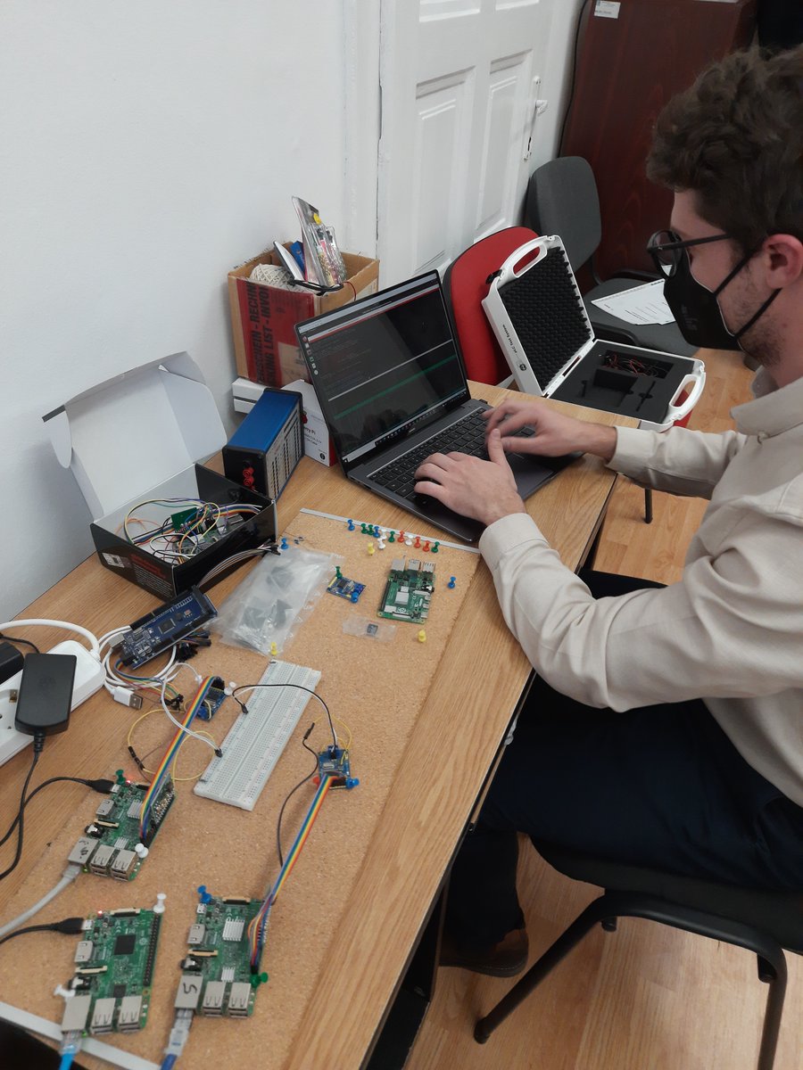 DIAS_project's tweet photo. The start of 2022 found our partners at UMFST working hard on the demonstrators destined for the second Hack-A-Truck hackathon 🖥️ Watch your step! There are works in progress here! 🚧🛠️ #H2020 #InvestEU 🇪🇺 https://t.co/ZU4xWKBbO2