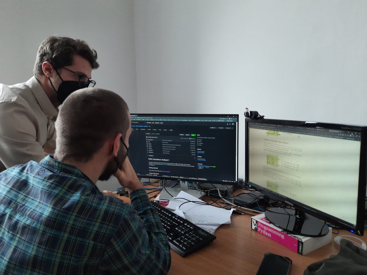 DIAS_project's tweet photo. The start of 2022 found our partners at UMFST working hard on the demonstrators destined for the second Hack-A-Truck hackathon 🖥️ Watch your step! There are works in progress here! 🚧🛠️ #H2020 #InvestEU 🇪🇺 https://t.co/ZU4xWKBbO2