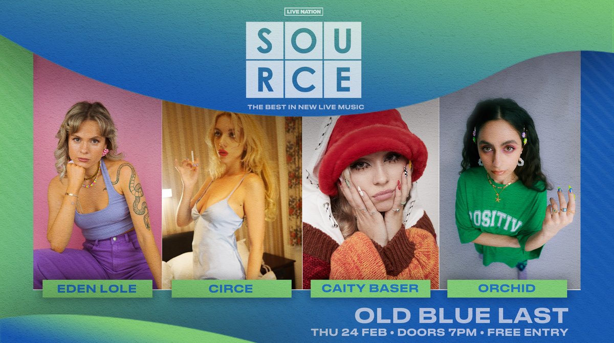 Live Nation UK (@livenationuk) on Twitter photo NEW & ON SALE: <a href="/LNSource/">Live Nation Source</a> returns next month to present incredible sets from emerging artists #Circe, <a href="/whatswithorchid/">Orchid</a>, Caity Baser (<a href="/BaserCaity/">CaityBaser</a>) and <a href="/edenlolemusic/">Eden Lole</a> at <a href="/theoldbluelast/">The Old Blue Last</a> π€©
Secure your free tickets now π livenation.uk/AEyH30s7Q50 NEW & ON SALE: <a href="/LNSource/">Live Nation Source</a> returns next month to present incredible sets from emerging artists #Circe, <a href="/whatswithorchid/">Orchid</a>, Caity Baser (<a href="/BaserCaity/">CaityBaser</a>) and <a href="/edenlolemusic/">Eden Lole</a> at <a href="/theoldbluelast/">The Old Blue Last</a> π€©
Secure your free tickets now π livenation.uk/AEyH30s7Q50