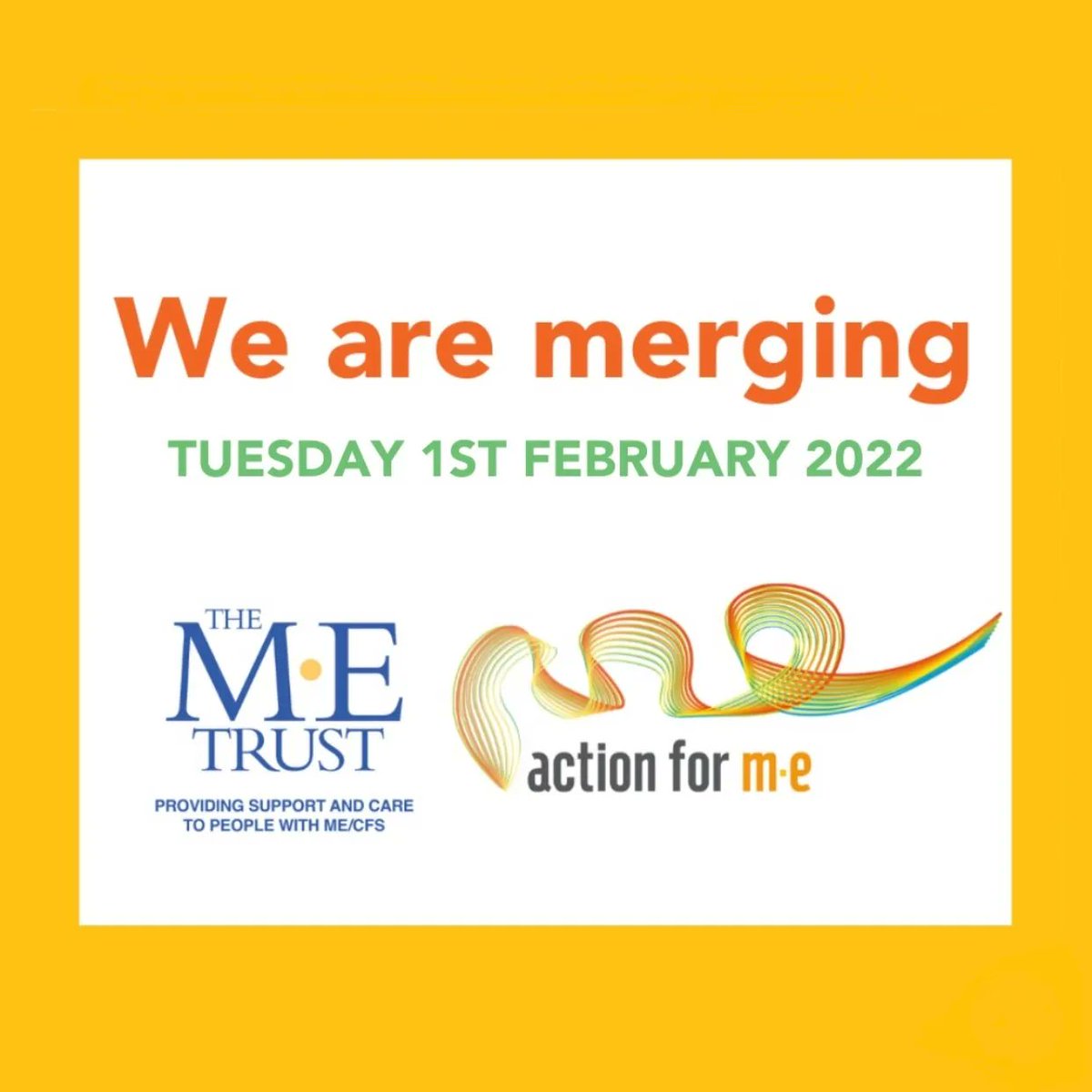 We are excited to announce that we will be merging with <a href="/actionforme/">Action for ME</a> and launching our new Action for M.E Healthcare Services on 1 February 2022. 

Find more details and information on our merger here: metrust.org.uk/our-merger-wit… 

#METrust #MECFS #pwME