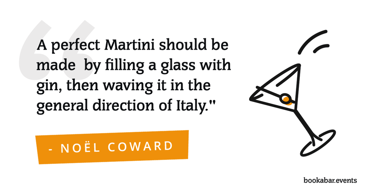 Book_A_Bar's tweet photo. We're loving this quote from celebrate playwright and actor Sir Noël Coward. Chin chin! 🍸

#martini #ginmartini #vodkamartini #quote #noëlcoward #italy #gin #vodka #drink #alcohol #bar #pub #mobilebar #hire #wedding #playwright #acting #theitalianjob #english #actor #hollywood https://t.co/79f8Jmdblm