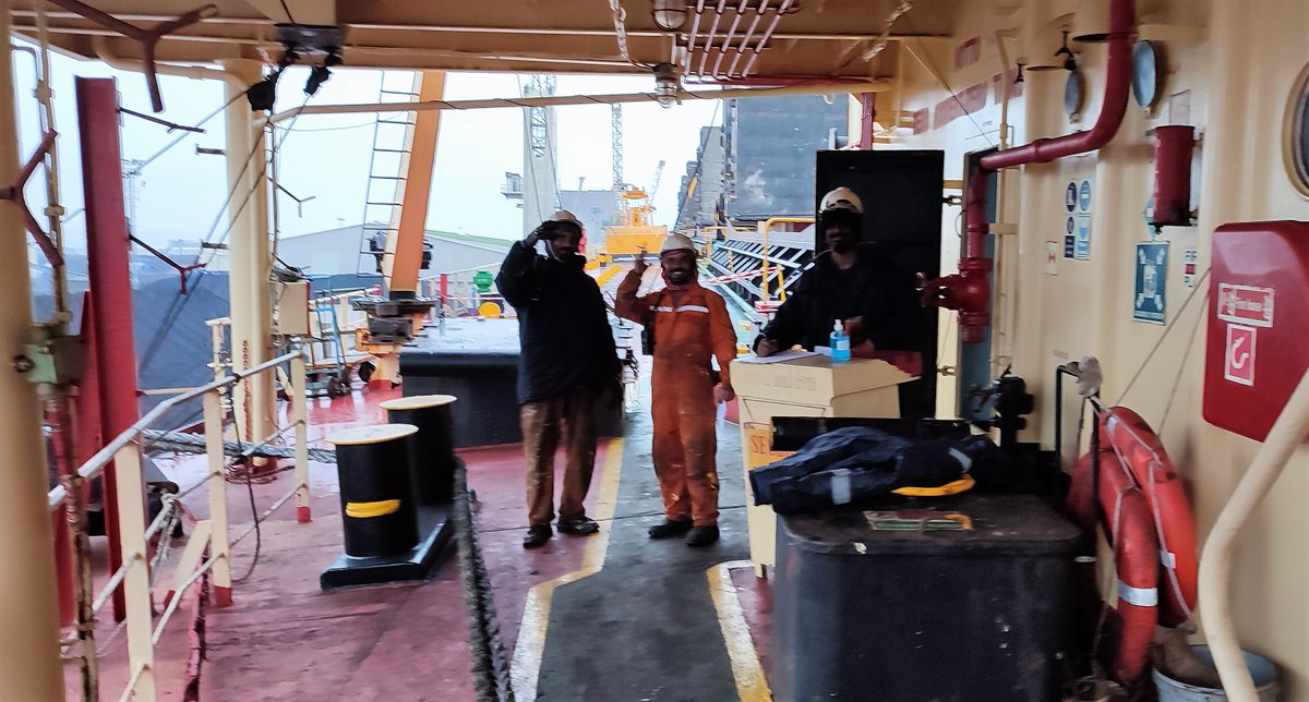 MTSBelfast's tweet photo. ⚓️🚢📸
We had the pleasure of hosting the Dubai Galactic, Panama 🇵🇦, and her crew all week in Belfast Port

The mostly Indian 🇮🇳 crew were all fully vaccinated and keen to find their land legs in Belfast. 

If you're still in town tonight lads, be sure to give us a call!
💙⚓️ https://t.co/KWjzOM52So