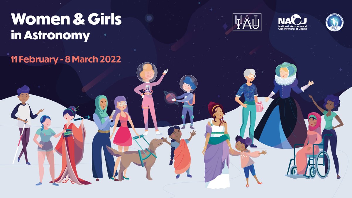 IAU_Outreach's tweet image. The Women and Girls in Astronomy project recognizes the role of #women in advancing science and encourages girls to consider careers in astronomy. Join us in this worldwide celebration!! 👉  bit.ly/3fLL7yM  #WomeninAstronomy #WomeninSTEM