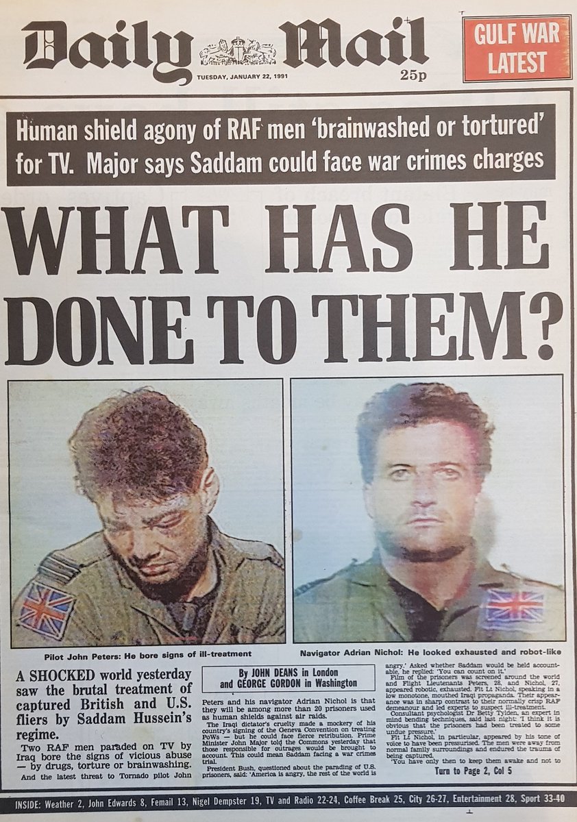 RT comp:
31 yrs ago these images were appearing from Baghdad
Our war in the air was over, but our friends would continue fighting, &amp; dying, for many weeks.
Their story of skill/courage is told in TORNADO; hardback just £5!
amazon.co.uk/TORNADO-HA/dp/…
RT 4 chance to win a signed copy!