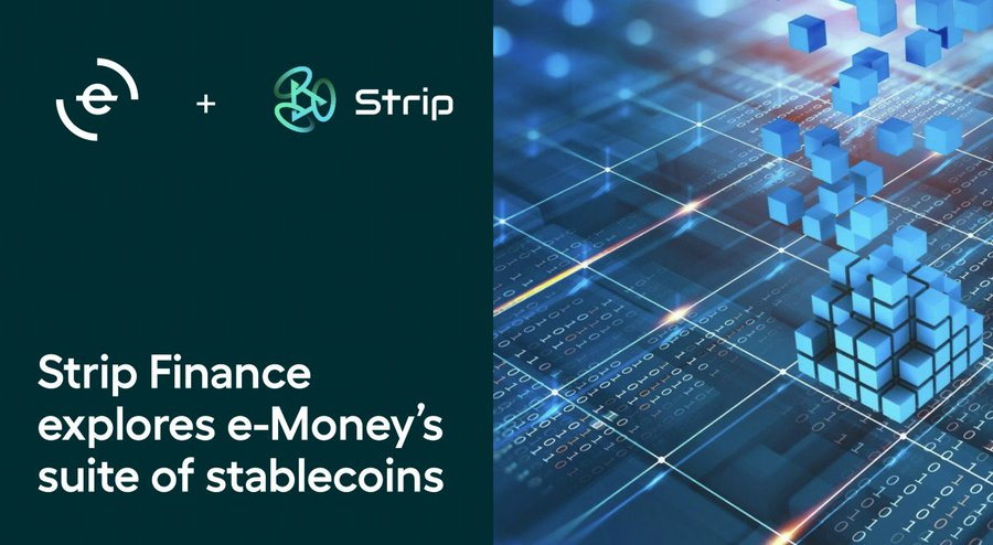 CryptoWinkle's tweet photo. @StripFinance to explore🔎@e-Money’s suite of stablecoins🚀

💁‍♂️Strip Finance will explore integrating e-Money’s asset-backed stablecoins onto their platform as a viable currency option against collateralized NFTs✅

Here's More⬇️
https://t.co/uItZQdJ83d

$NGM #DeFi #NFT #Crypto https://t.co/lBjP43TXIU