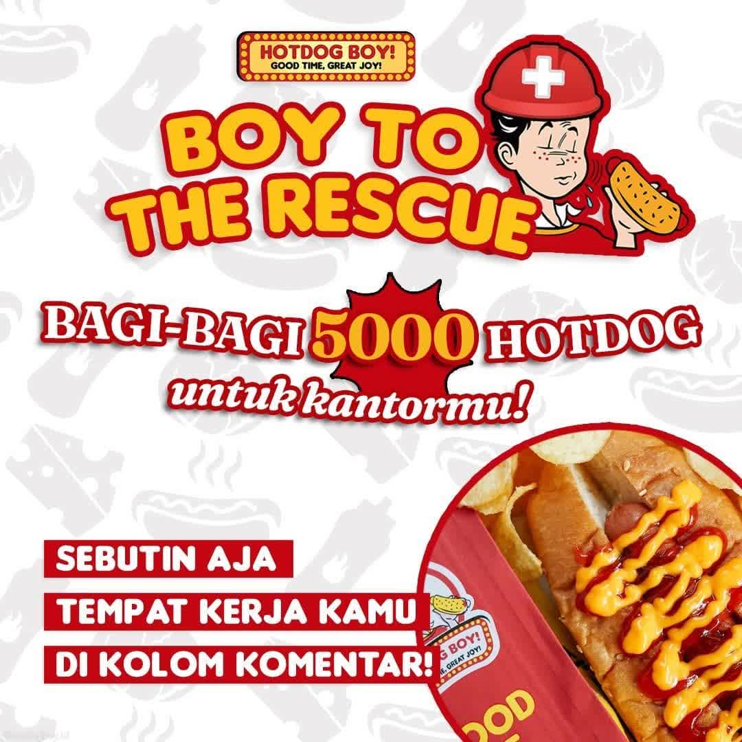 Hotdog boy lagi bagi2 hotdog gratis ke kantor2 nih.. Kantormu mau ikutan? cekidot..