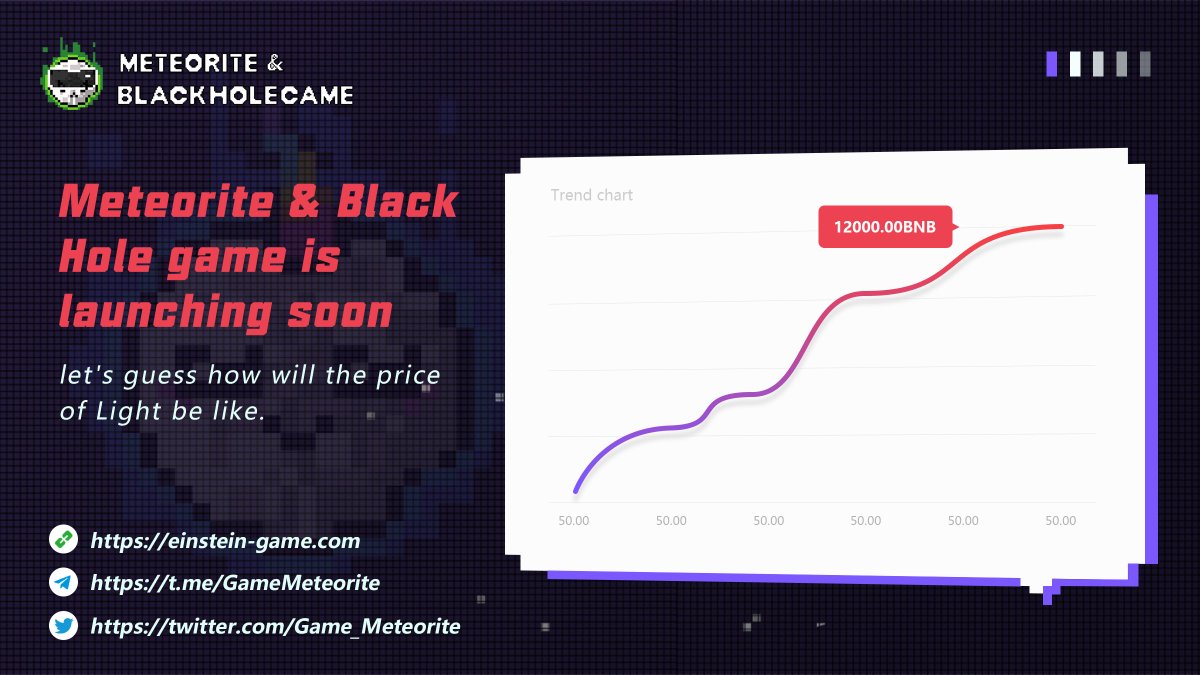The first game is expected to be released this quarter 2022, and users will be able to participate in battles, seize territory and other gameplay through NFT......

So......

#BSCGem  #BSC  #MetaverseNFT