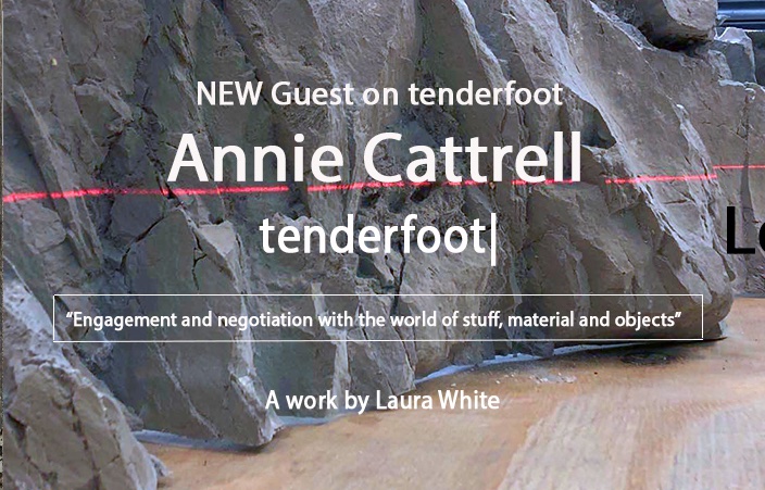 NEW Guest on TENDERFOOT. Annie Cattrell – Everything is Connected
tenderfoot.co.uk/annie-cattrell… or GO TO  tenderfoot.co.uk  - MENU – INVITATIONS - NEW
#anniecattrell #material #object #materiality #connected