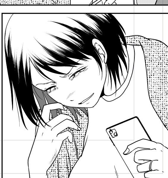 ペン入れ5枚終わったところで、集中力切れで本日は終わりとする 