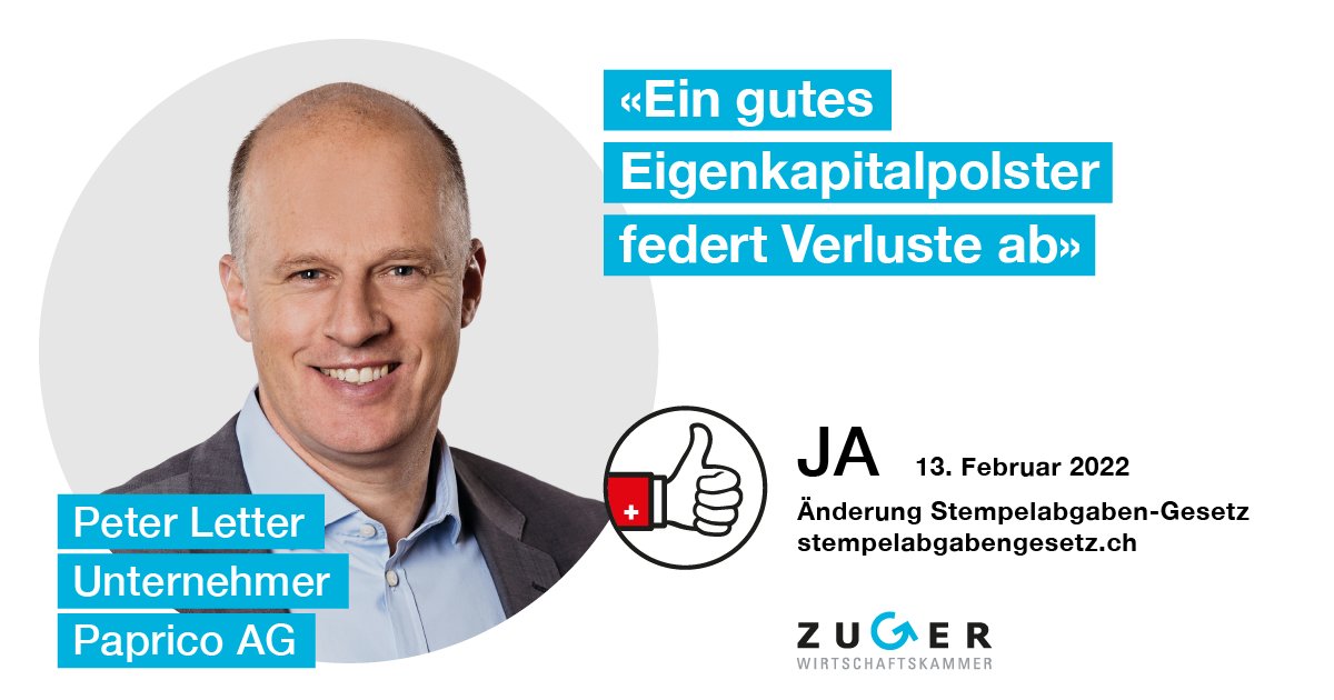 Peter Letter weiss als Unternehmer, wie wichtig Eigenkapital ist. Dieses Kapital mit Steuern zu belasten, noch bevor ein Franken investiert wird, macht keinen Sinn. Deshalb: Ja zur Änderung des Stempelabgabengesetzes am 13. Februar👍👍 Mehr zu den Facts: bit.ly/3KtDriK
