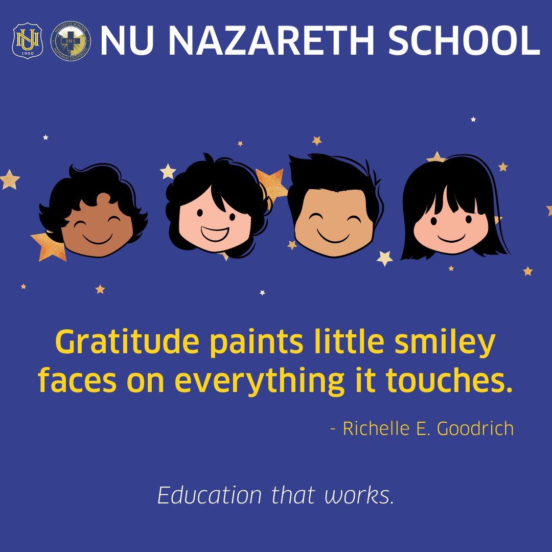 NUNSAdmissions's tweet photo. GRATITUDE FRIDAY!

What are you thankful for?

#EducationThatWorks

Online Application for School Year 2022-2023. Apply Now at https://t.co/DlhqG0ZJJM https://t.co/TwrtI2AFwg