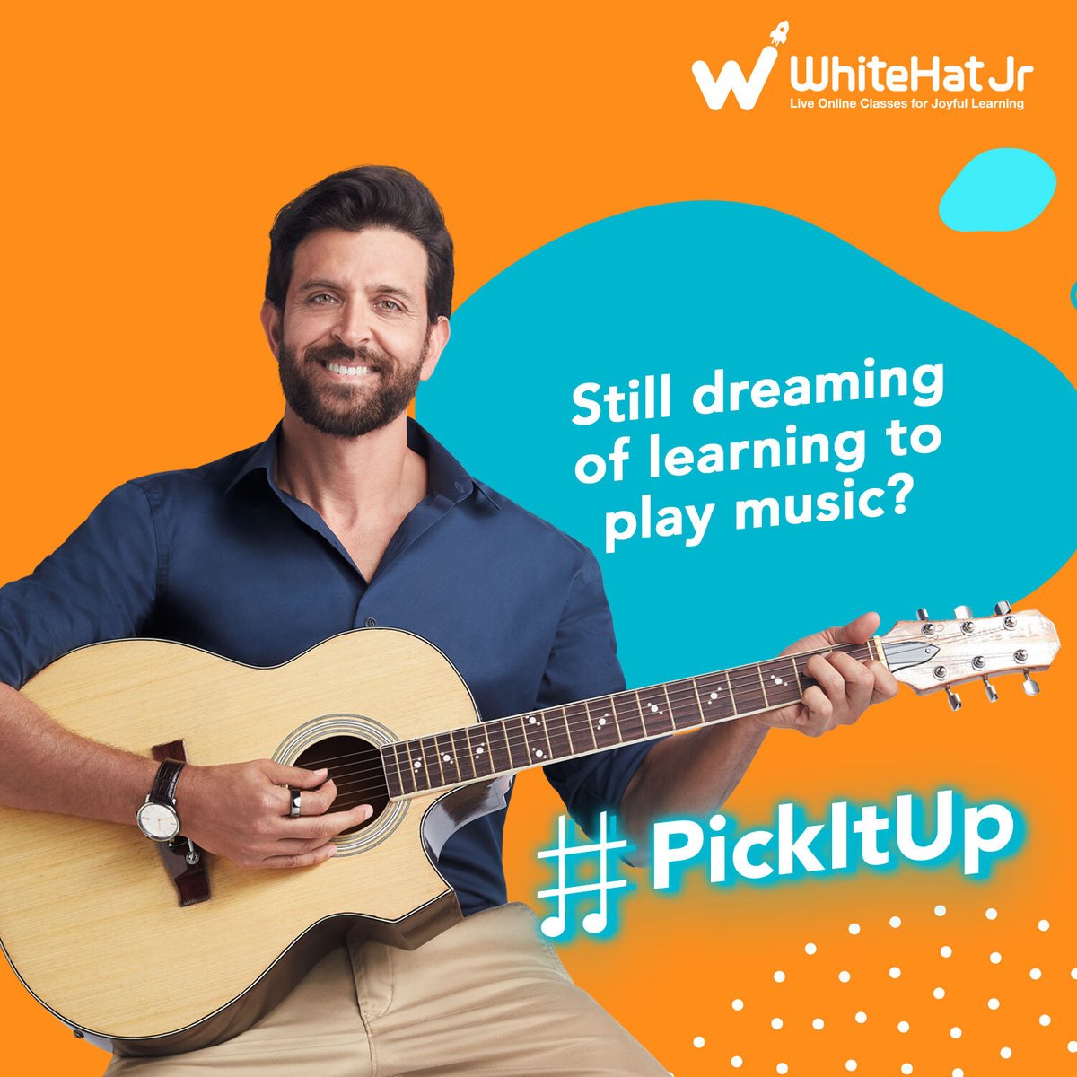 whitehatjunior's tweet photo. We’re here to support your musical journey! 🎸🎹
Like @iHrithik , #PickItUp, learn and spread the message – Music seekhne ki koi umar nahi hoti!
#WHJrMusic #WhiteHatJr #MusicForAdults #MFA https://t.co/oN6p9lrpFm
