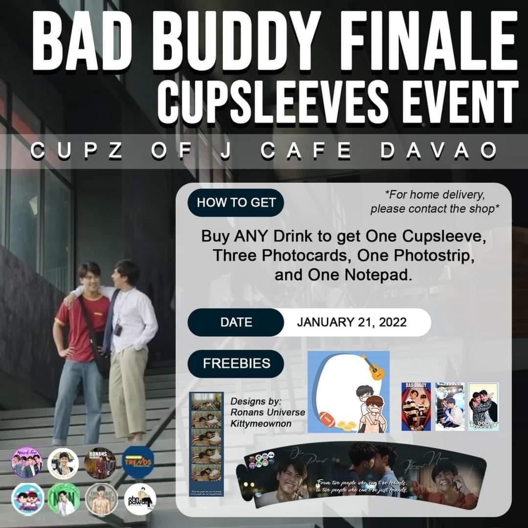 CupzofJCafe's tweet photo. OhmNanon : BadBuddy Global Cupsleeve event😍 

We know everyone’s excited for the #BadBuddySeriesตอนจบ  finale on the 21st. So we prepared something for the PH fans and TH fans to celebrate.
#OhmNanon #โอมนนน #แค่เพื่อนครับเพื่อน #BadBuddySeries https://t.co/OLX8sfEkKe