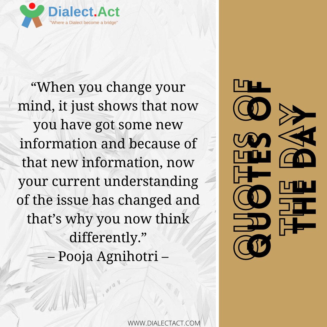 DialectAct's tweet photo. Hi, Dialectors!✨ 
Happy Friday, jangan lupa bersyukur yaa. Kita punya quote of the day nih untuk kalian🤗 

#DialectAct #SalamDialectors #Dialectors #CurhatanDialectors #Quotes #QuoteoftheDay #JobSeeker #Karir #Article #Employee #Kerja #Work https://t.co/Yjs4O8QjB5