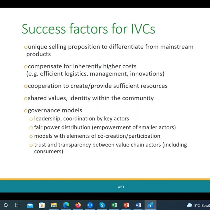 FairchainEU's tweet image. Different factors will contribute to the successful implementation of intermediate value chains. You can learn about them here: 👉youtu.be/U9KcNya7bug

Organizer: @FraunhoferISI 
Presenter: Dr. Bärbel Hüsing

Do not forget to subscribe!
#H2020FoodSis #FAIRHCAIN #IVCs
