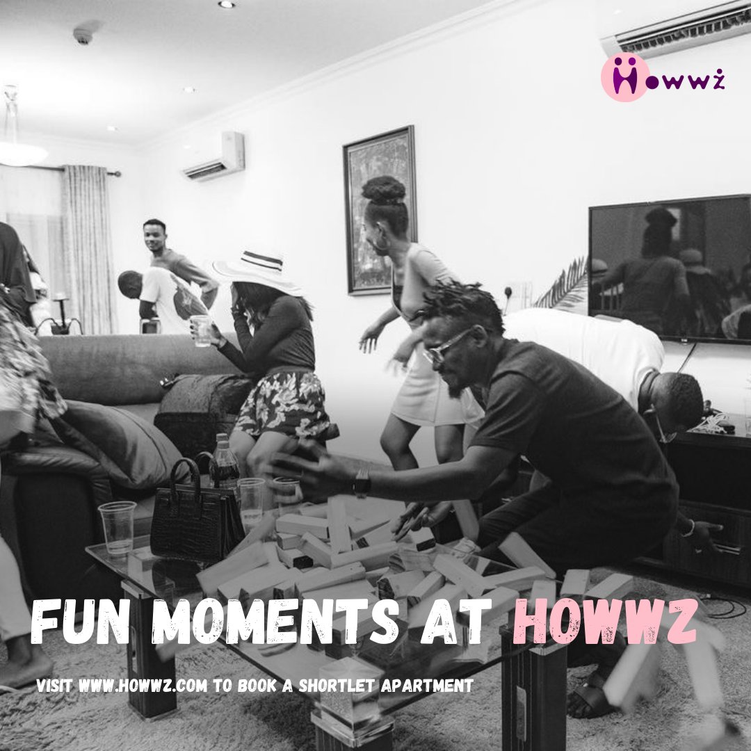 Howwz_'s tweet photo. The fun never stops! Book one of our apartments for your small or large gatherings.

Click the link https://t.co/WndPH3vbUT and book today.

#Howwz #Feelathome #hospitality #shortlet #shortlethomes #shortletlagos #shortletapartments #Lagos https://t.co/loy3Yh9ZyQ