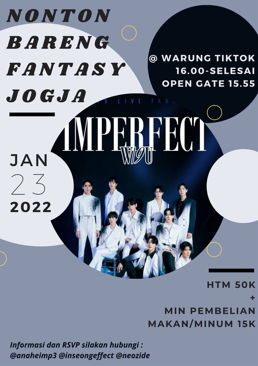 fantasy_jogja's tweet photo. [MEDPART]

Fantasy Jogja!!! Akhirnya D-Day Konser Offline Day1 dan D-2 Konser Online!!!
Ada yang mau nobar konser online?
Yang belum daftar atau mau tanya tanya bisa langsung kontak CP aja ya~
Segera RSVP!!! Kuota terbatas
Thank you!!!

CP : @anaheimp3 @inseongeffect @NEOZIDE https://t.co/rqQPDsET5A