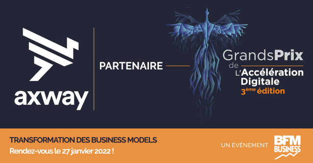 thierryAxway's tweet photo. Grands Prix de l’Accélération Digitale #GPAD : Le 27 Janv. Remise du Prix 🏆 "Transformation des Business Models" @axway ! @aladin.farm, @SNCFVoyageurs, @Facom, @Docapost, @Moniwan_FR, @eDreams_fr, @Edenred, @EDFofficiel, @Bpifrance et @TotalEnergies. #BFM https://t.co/pxN54vln5o https://t.co/oQs6EJJ5bT