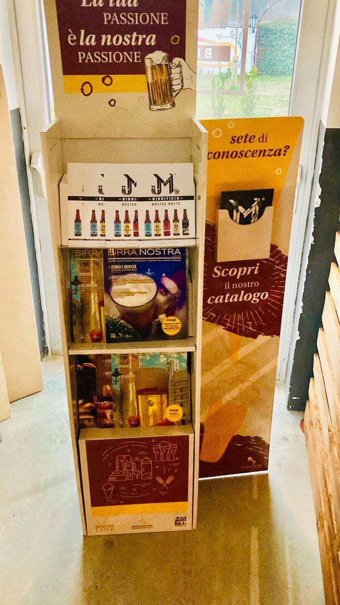 Stiamo promuovendo il Magazine e le pubblicazioni di LSWR con corner che mettiamo a disposizione per beershop, pub, tap room di birrifici.
Questo in foto nella tap room del Birrificio Mastro Matto di Verona.
Chi fosse interessato ad averlo può scriva a commerciale@birranostra.it.