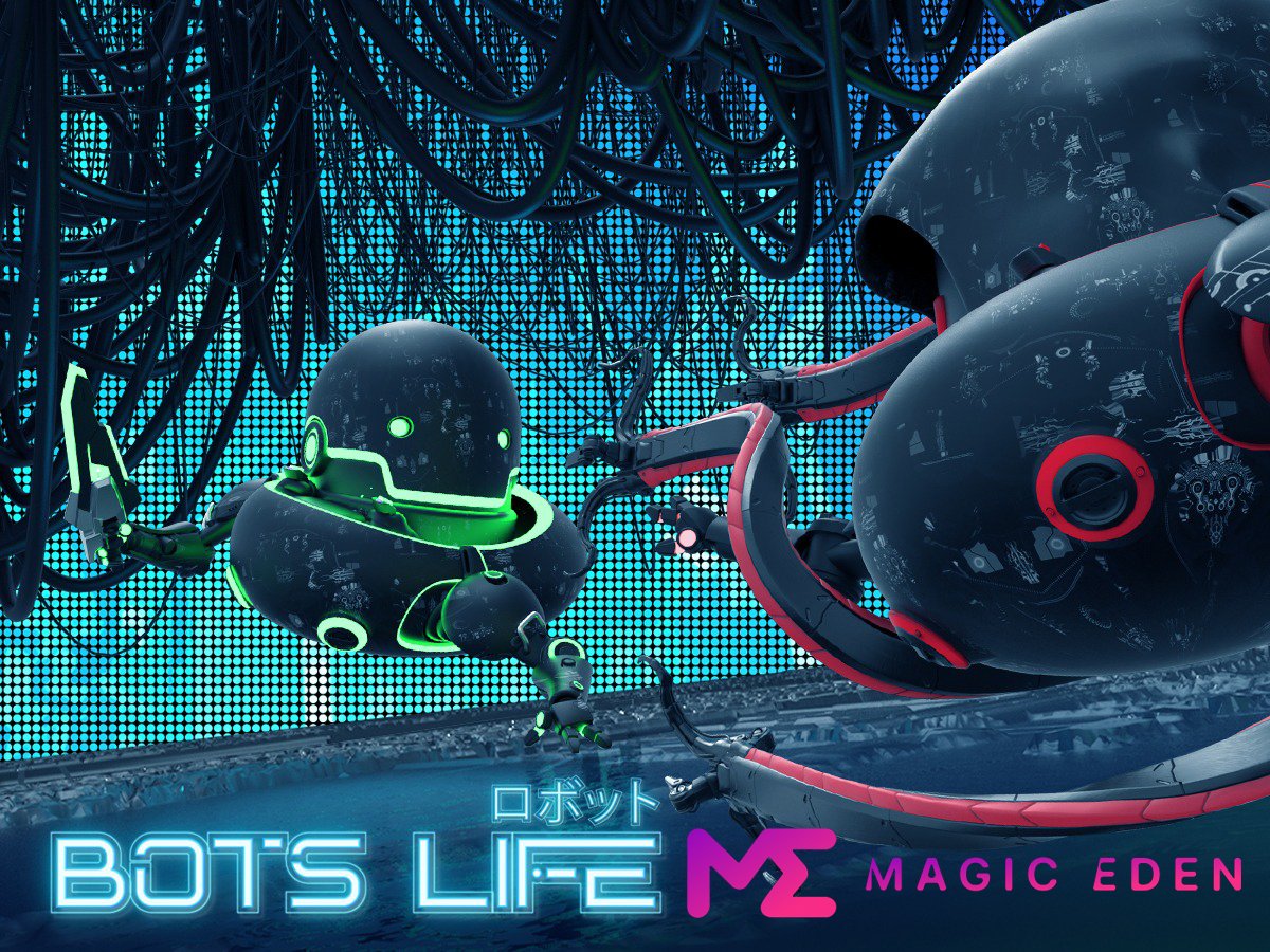 BotsLife_NFT's tweet photo. We are thrilled to announce that we have partnered with @MagicEden_NFT for our mint process. This means both presale and public will be on Magic Eden website! 
New Mint Date: February 5th
#MagicEdenLaunchpad https://t.co/9upMW3837d