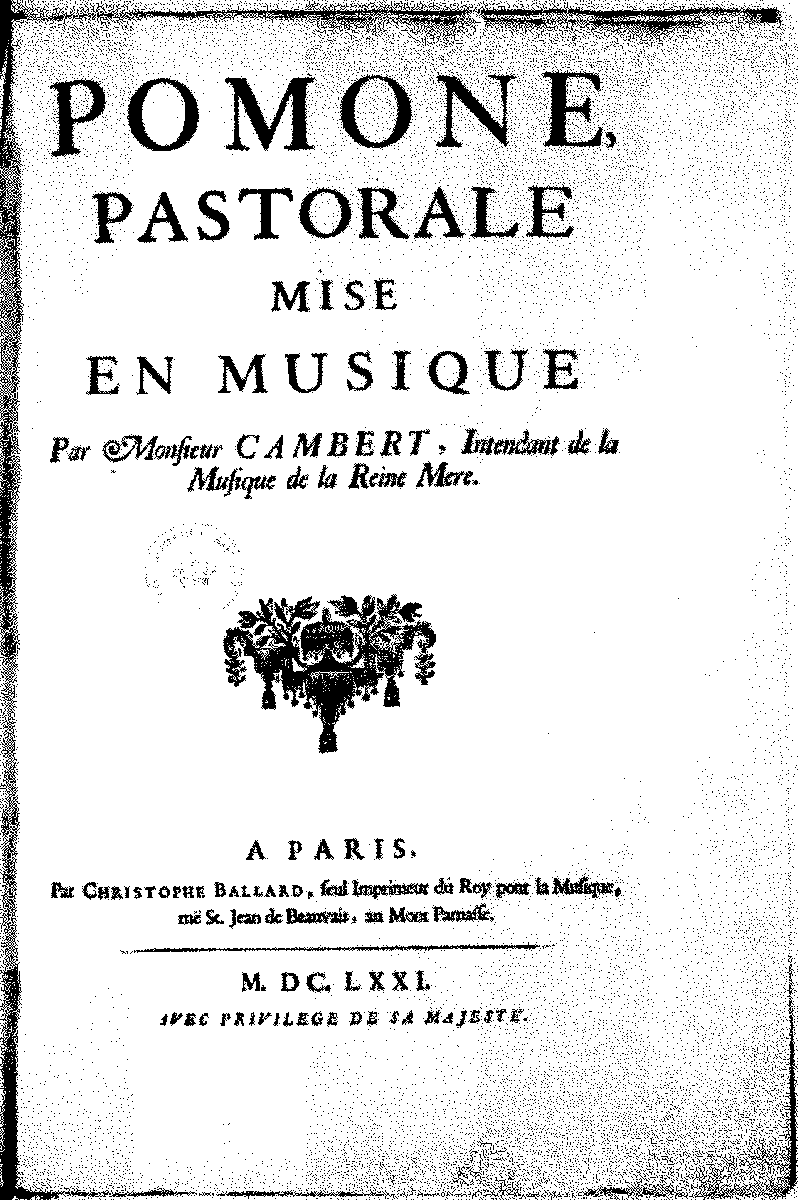 elcriticorn's tweet photo. |16| Sin embargo, el triunfo de «Pomone», de Robert #Cambert [3~III~1671], y la favorable acogida en la corte de la pastoral «Les amours de Diane et d'Endymion», de #Sablières, convencieron a Lully de su equivocación y le inclinaron hacia este nuevo tipo de drama musical. https://t.co/9dqCfF06Bn