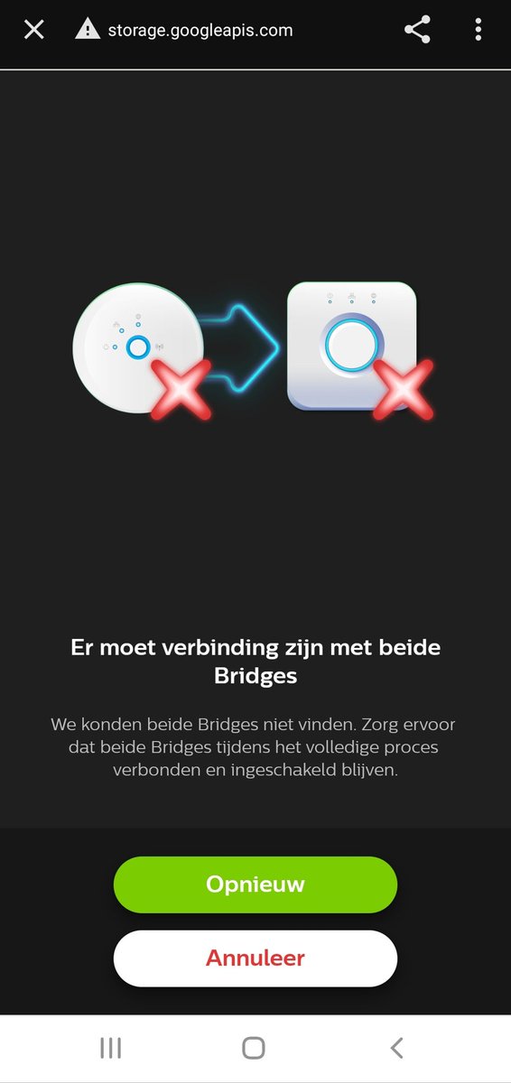 Raymond80's tweet photo. @tweethue ik heb eindelijk een nieuwe bridge gekocht en wil de instellingen van de oude overzetten naar de nieuwe, maar krijg dit. Wat moet ik doen https://t.co/NDRmK4cYdk