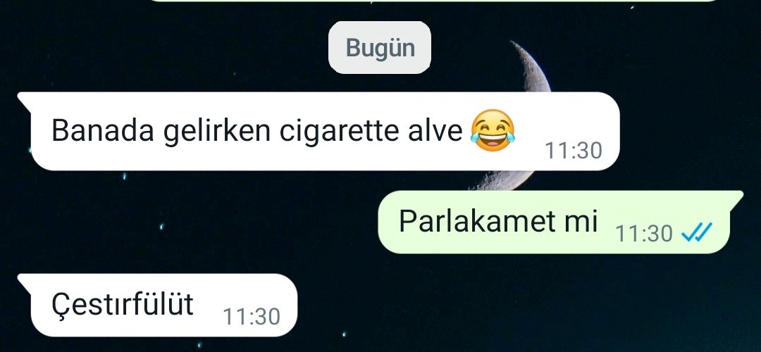 Beratkyn1's tweet photo. Abiyle wp konuşmalarında bugün 😂
@Burakkyn43 https://t.co/1S5PWL3FlB
