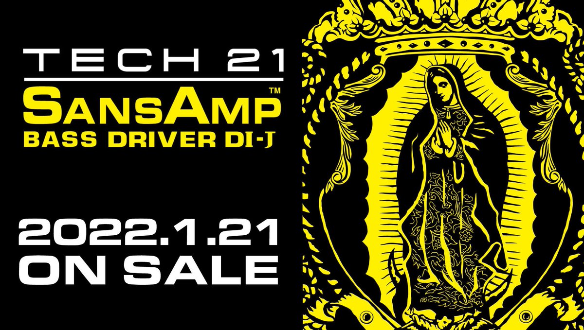 kikutani_music's tweet photo. 【TECH 21× J（LUNA SEA）】
日本人アーティスト初のシグネチャー・モデル サンズアンプ「BASS DRIVER DI-J」

本日全国一斉発売！
各楽器店様にてお買い求め下さい。

詳細はこちら！
https://t.co/5Ksy1taLRd
#tech21nyc
#sansamp
#BassDriverDIJ
#wumf
#J https://t.co/6HDoqMZoKQ
