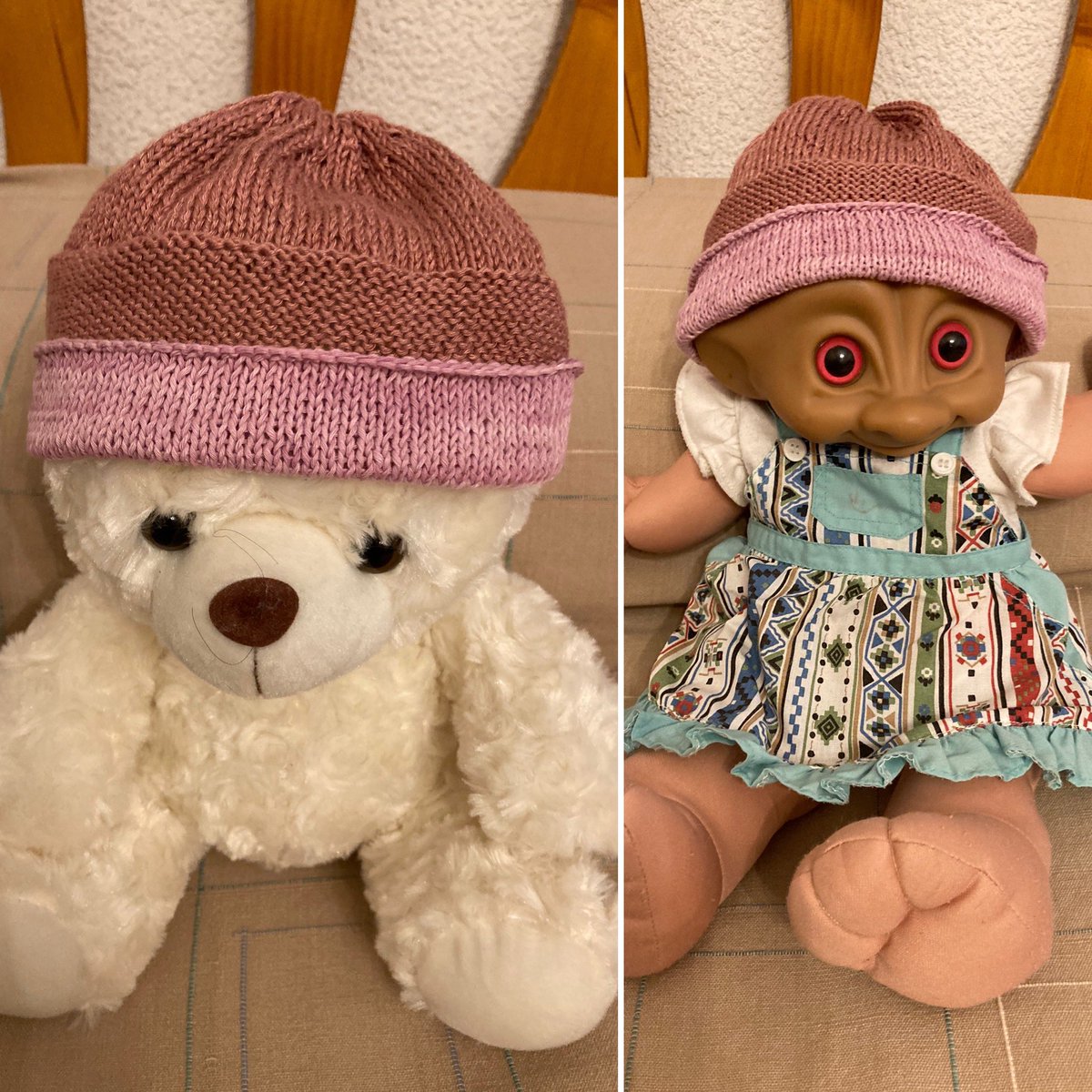caluad's tweet photo. (Tele)tejiendo solidaridad. Gorro de talla 3-6 meses tejido con fibra de bambú. #handmade #slowfashion #solidarity https://t.co/VBjFe5LaZg
