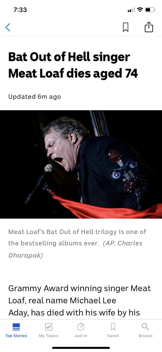 RIP Meatloaf