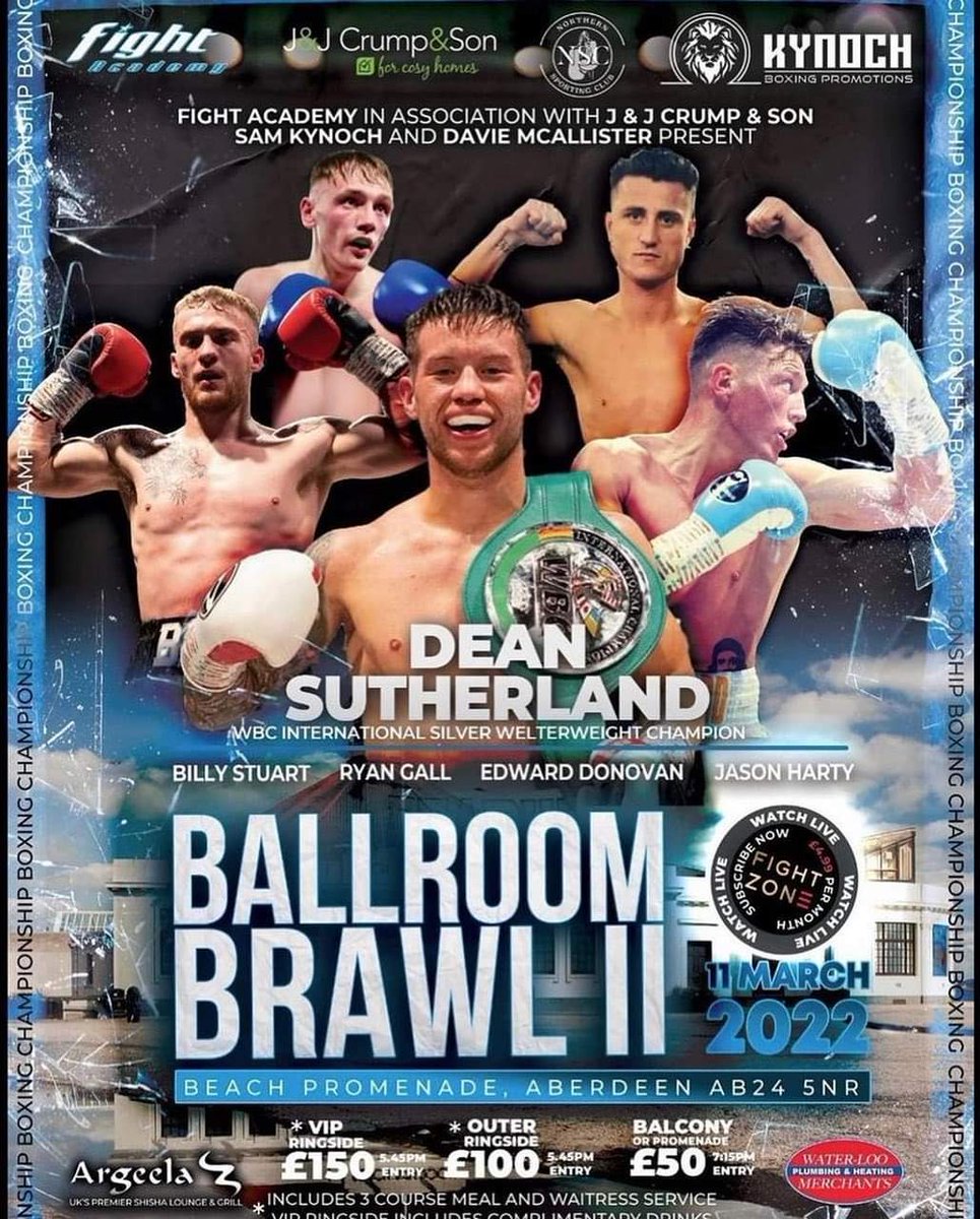 * Fight News *

Donovan &amp; Harty are back in action

Limerick duo Edward Donovan (2-0) &amp; Jason Harty (2-0) are both back in action in Aberdeen live on <a href="/fightzonetv/">FIGHTZONE TV</a> on the 11th March