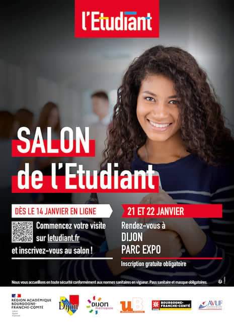 MFR_Quetigny's tweet photo. [Orientation]
Avec l'ouverture de #Parcoursup, le salon de l'Étudiant est le rendez-vous incontournable de ces 2 prochains jours 📍
Retrouvez-nous sur notre stand les 21 et 22 janvier au parc des expositions de Dijon 🎯
#MFRQuetigny #DijonMétropole #BTS #Apprentissage #Alternance https://t.co/vG5QTavnHY