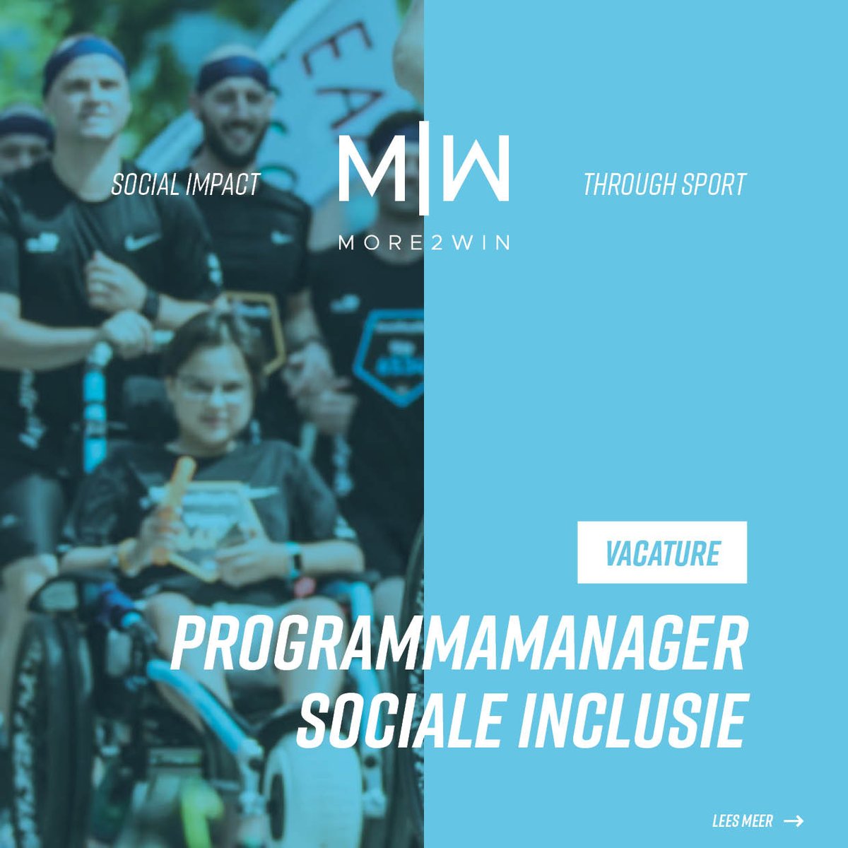 We zijn hard op zoek naar programmamanagers

🌱 sport &amp; duurzaamheid
✊🏽 sociale inclusie

Ben jij sociaal ondernemend, gek van sport en wil jij écht een verschil maken? 👇🏽

more2win.com/cases/vacature…