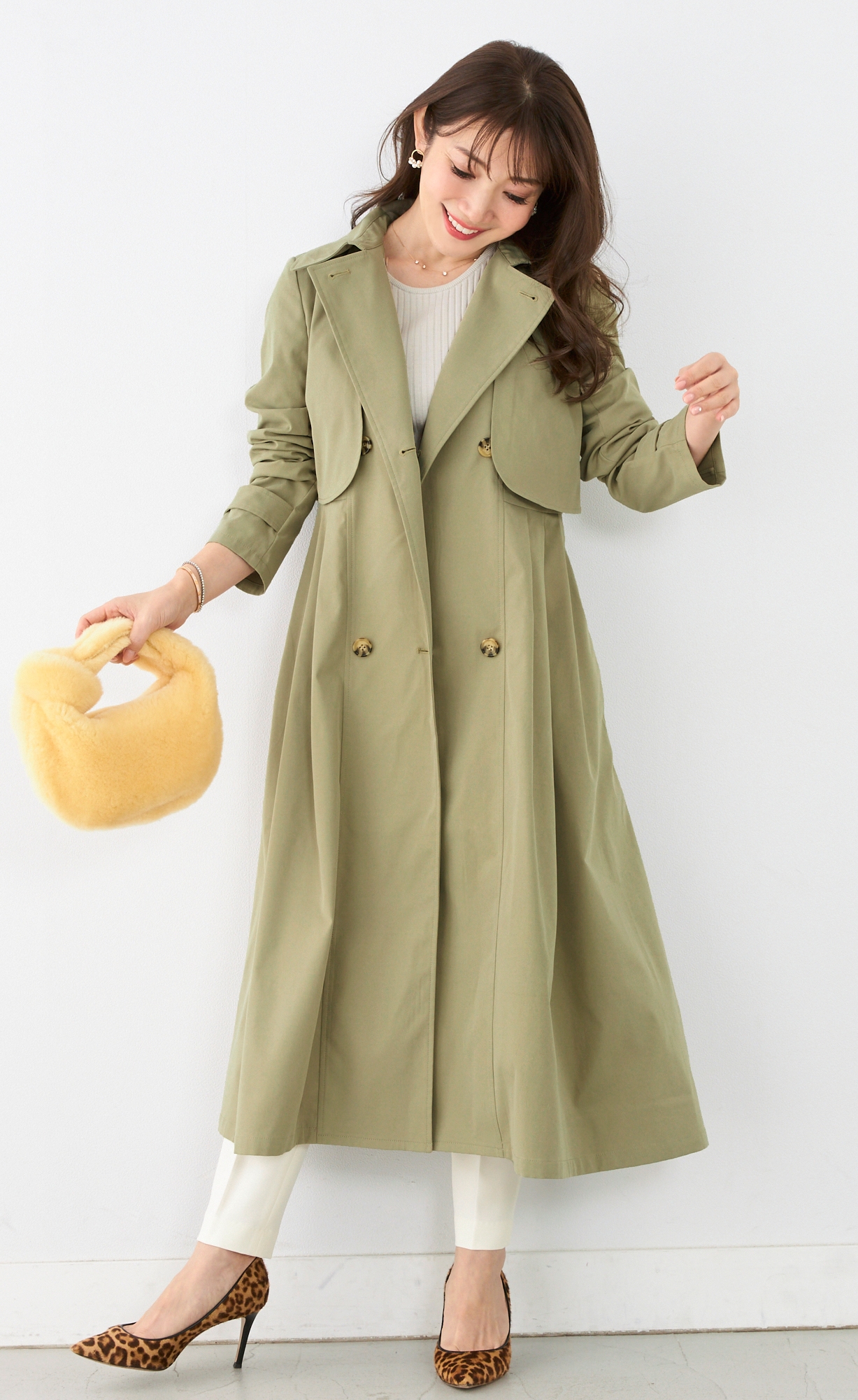 超ポイントアップ祭 ワンピース風トレンチコート ジョイントスペース リアラ ひざ丈ワンピース Www Cecytlax Edu Mx