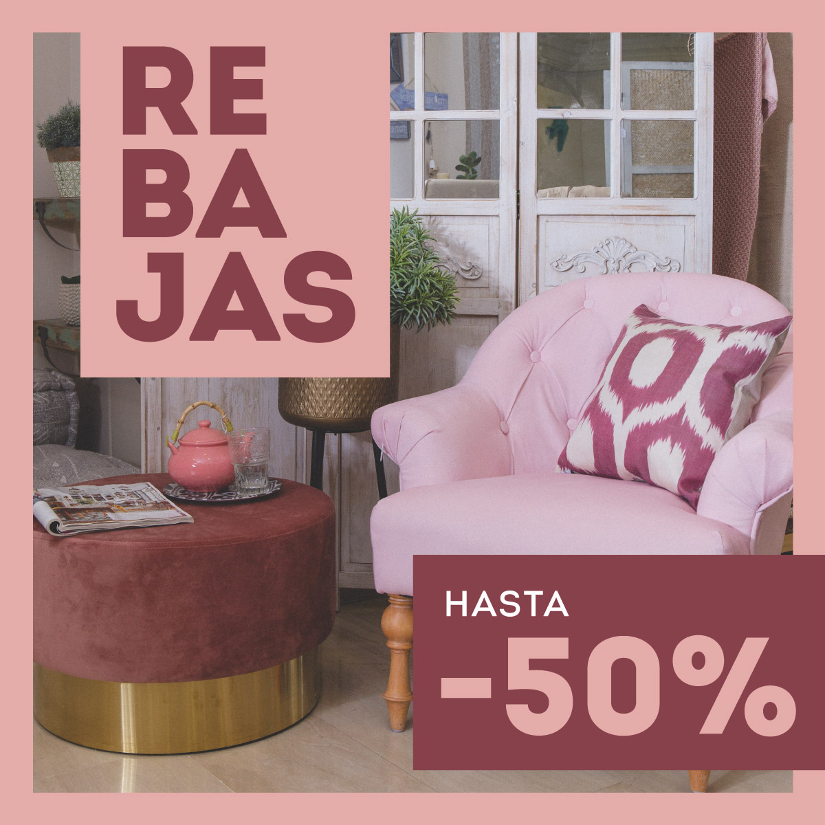 RE-BA-JAS hasta el 50% 🙌  Butacas, lámparas, cabeceros, cojines... ¿Tenías algo fichado?- mailchi.mp/4a74e5701605/r…
#mondecoshop #rebajasdeco #rebajas #decoracion
