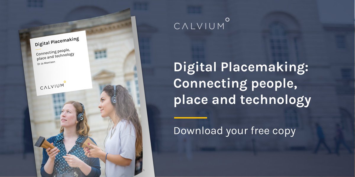 calvium's tweet photo. Digital technologies are now central to how people build relationships with places.

This books shows how to harness digital tech to bring real value to places + experiences:
https://t.co/KIFoZQugNg
#placemaking #technology #placeshaping #destination #hybridSpace #PlaceManagement https://t.co/eb3b2etmdF