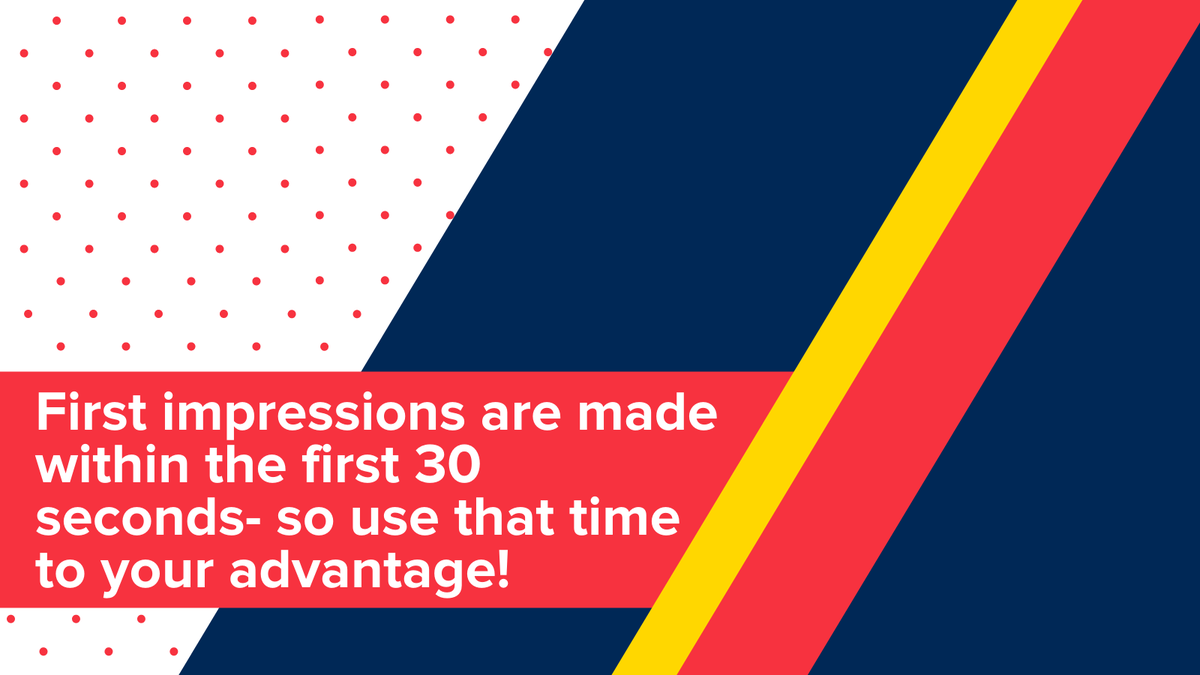 GC_Employment's tweet photo. First impressions are made within the first 30 seconds- so use that time to your advantage! #JobTipFriday https://t.co/jxkB07sxGT